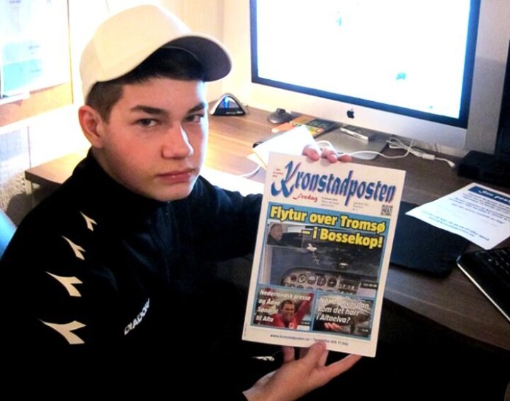 Han startet avisa som 11-åring. Fem år senere selger Kronstadposten tusen aviser hver uke!