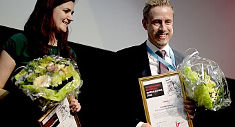 Årets IR-pris til to Nigeria-prosjekter: Maren Sæbø og Kristoffer Egeberg