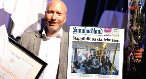 LLAs journalistpris til Sunnhordland for å ha røsket opp i overfylte skolebusser
