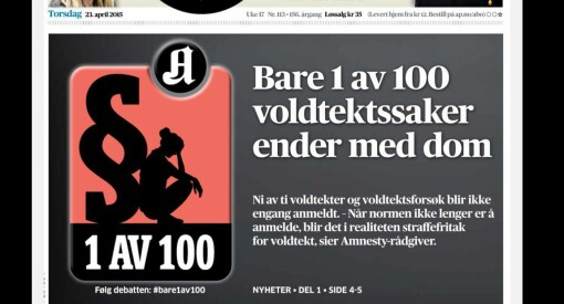 Lies, damn lies and statistics: Når Aftenposten sammenligner fakta og mørketall om voldtekt.