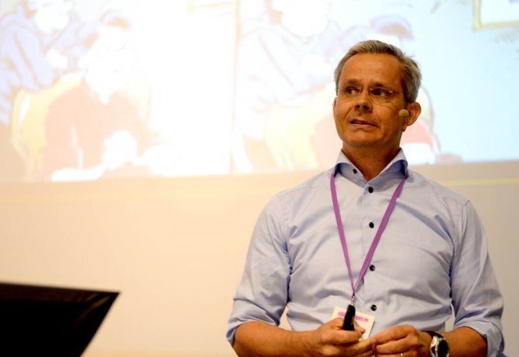 Espen Asheim, administererende direktør i Egmont Publishing. Espen Asheim, administererende direktør i Egmont Publishing.