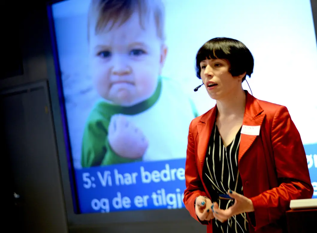 INGEBORG VOLAN, her fra Netthode-konferansen NONA15. INGEBORG VOLAN, her fra Netthode-konferansen NONA15.