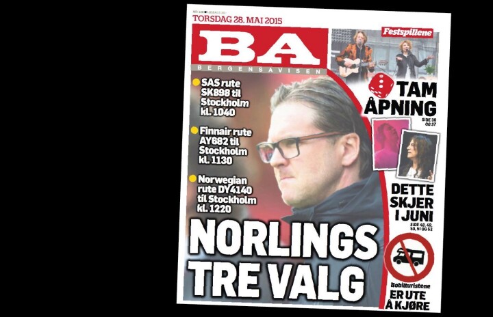 Gratulerer til BA med årets beste tabloid-forside. Og kondolerer til alle hårsåre og andregradskrenkede lesere