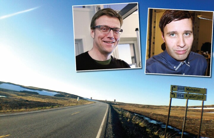 KRANGLER: NRKs Morten Ruud og FD-redaktør Arne Reginiussen fortsetter uenigheten om mediemangfold i Finnmark.