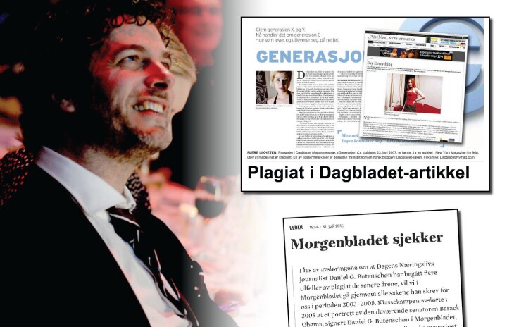 Dagbladet fant plagiat i Butenschøn-artikkel. Morgenbladet og DN varsler også mer