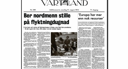 Fyller 70 år med «gammel avis»: I dag ser Vårt Land ut som den gjorde mandag 31. august 1945