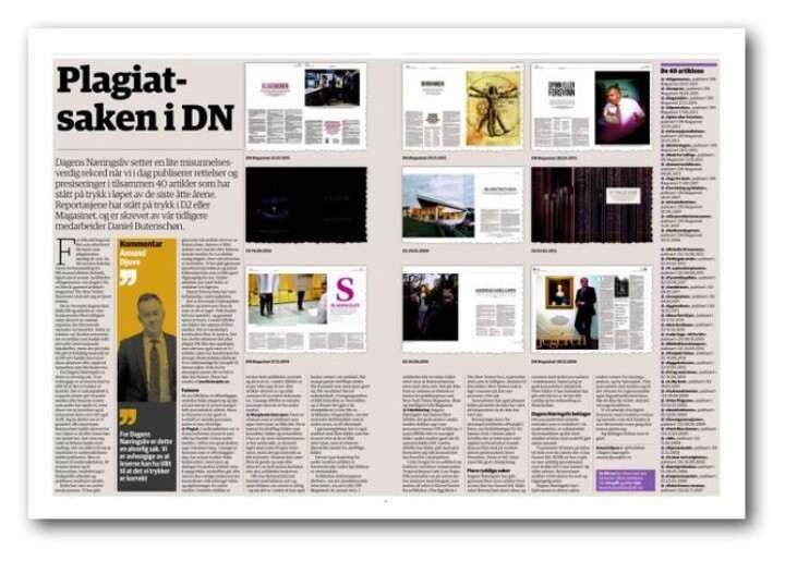 DN har funnet 40 saker med juks eller plagiat. Djuve beklager over to sider