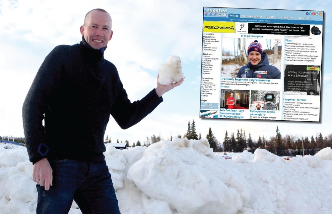 GEIR NILSEN, redaktør og eier av Langrenn.com (innfelt). Her på Beitostølen før sesongstart høsten 2015. GEIR NILSEN, redaktør og eier av Langrenn.com (innfelt). Her på Beitostølen før sesongstart høsten 2015.