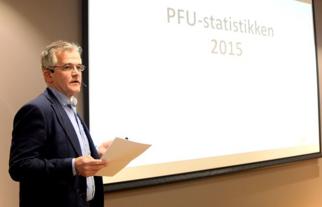 Fra fjorårets presentasjon av PFUs statistikk. Fra fjorårets presentasjon av PFUs statistikk.