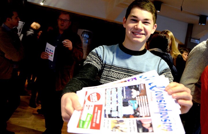 Tom Erik (17) er trolig Norges yngste redaktør. Og seks år etter starten selger han 1300 aviser i uka!