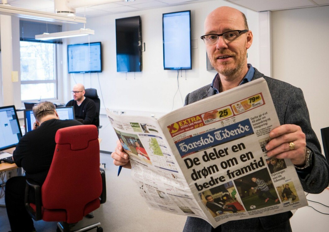 Ansvarlig redaktør i Harstad Tidende, Kjell Rune Henriksen.