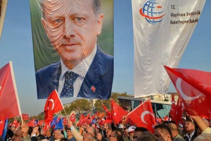 Tyrkias stadig mer autoritære president Recep Erdogan.