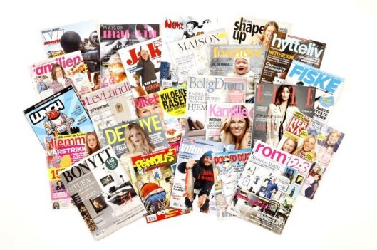 Noen av Egmonts ukeblad og magasiner. Noen av Egmonts ukeblad og magasiner.
