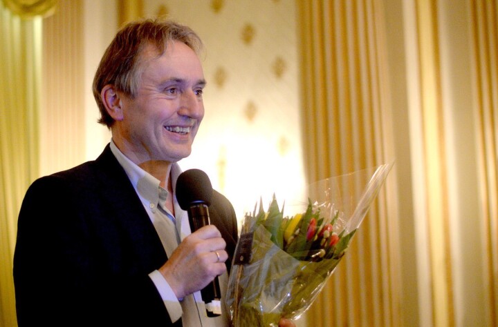 Helge Simonnes fikk årets hederspris fra Oslo redaktørforening - her er hans muntre takketale