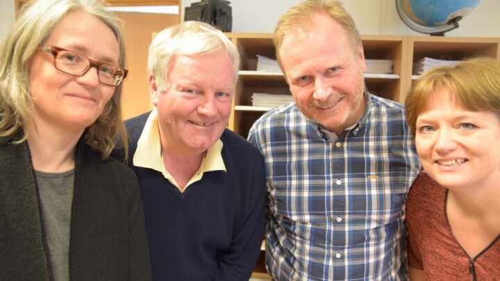 Fagpressens redaktørforum: Styret i Fagpressens redaktørforum, fra venstre: Cathrine Th. Paulsen, Jan E. Espelid, nyvalgt leder Ivar Kvistum og Mona Askerød. Karoline K. Åbyholm sitter også i styret. Arkivfoto