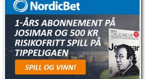 Lotteritilsynet anklager Josimar for ulovlig samarbeid med NordicBet