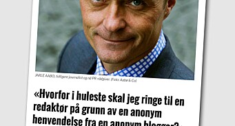 Uforståelig anonymitetshysteri, svarer «Doremus» til Jarle Aabø