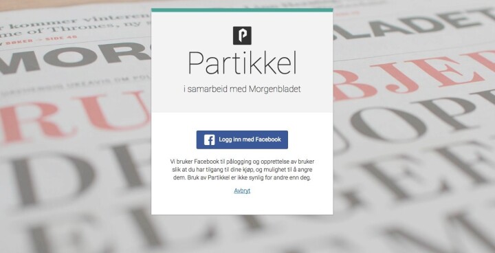 Morgenbladet åpner for enkeltkjøp til 19 kroner per sak. Tester løsningen til Partikkel