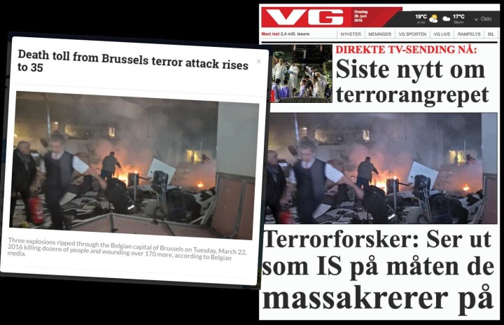 VG frontet Istanbul-terror med bilde fra Brussel-angrepet for flere måneder siden