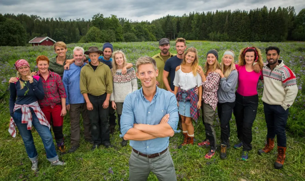 Farmendeltakerne i 2016. Filmforbundet varsler streik, som kan gå utover årets utgave av programmet. Farmendeltakerne i 2016. Filmforbundet varsler streik, som kan gå utover årets utgave av programmet.
