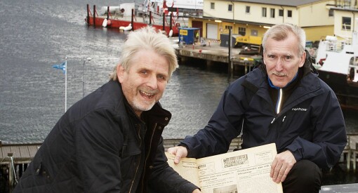 For 70 år siden kom den første Fiskeribladet ut i Harstad. Her står Jon Eirik og Terje fortsatt til tjeneste for kystens befolkning