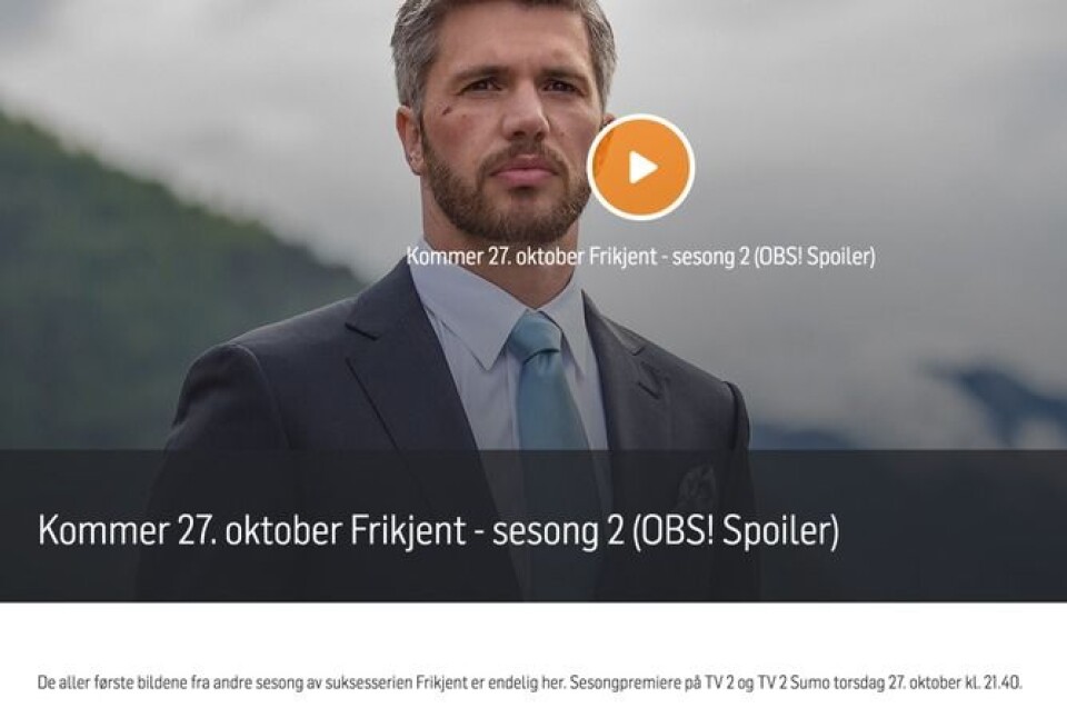 - TV 2 forsøker å ødelegge vår dramasatsing, sier TV3. Snart blir det full krig mellom «Aber Bergen» og «Frikjent» på torsdager