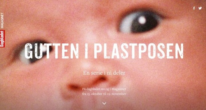 Fjorårets store satsing fra Magasinet: Serien om «Gutten i plastposen».