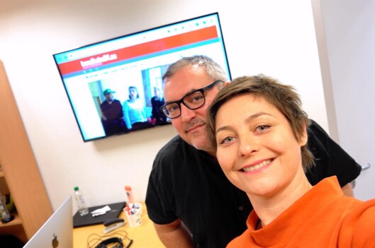Redaktør Paul Jostein Aune og journalist Kjersti Lunden Nilsen i Trondheim24. Redaktør Paul Jostein Aune og journalist Kjersti Lunden Nilsen i Trondheim24.