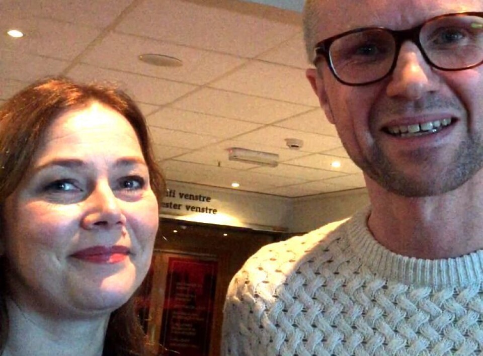 - Blir aldri lei av å snakke om SKAM, sier Marianne og Håkon fra NRK etter nok et foredrag om årets største TV-suksess
