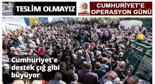 Tyrkisk avis kuppet i går, men Cumhuriyet nekter å «overgi seg»: – Erdogan tar fullstendig kvelertak på det som er igjen av fri presse