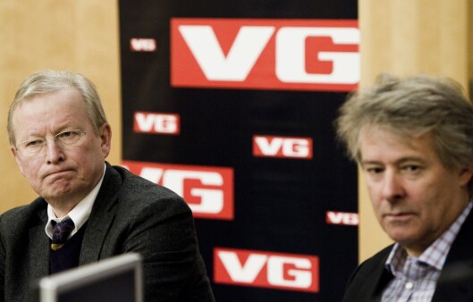 Torry Pedersen (t.h.) og Bernt Olufsen i 2011 - da førstnevnte overtok stafettpinnen som sjefredaktør og direktør i VG. 6 år senere overtok Gard Steiro. Torry Pedersen (t.h.) og Bernt Olufsen i 2011 - da førstnevnte overtok stafettpinnen som sjefredaktør og direktør i VG. 6 år senere overtok Gard Steiro.