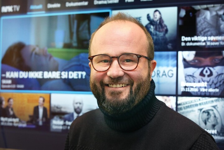 Sjef for NRK TV, Nicolai Flesjø.