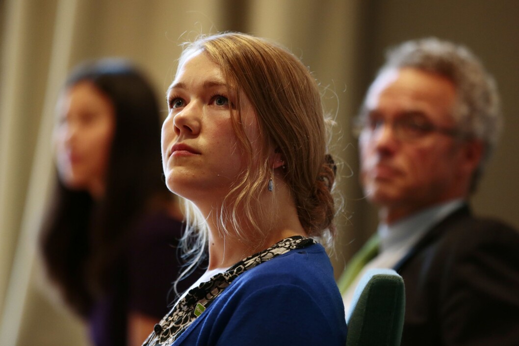 Talsperson Une Aina Bastholm i Miljøpartiet de Grønne. Foto: NTB Scanpix. Talsperson Une Aina Bastholm i Miljøpartiet de Grønne. Foto: NTB Scanpix.