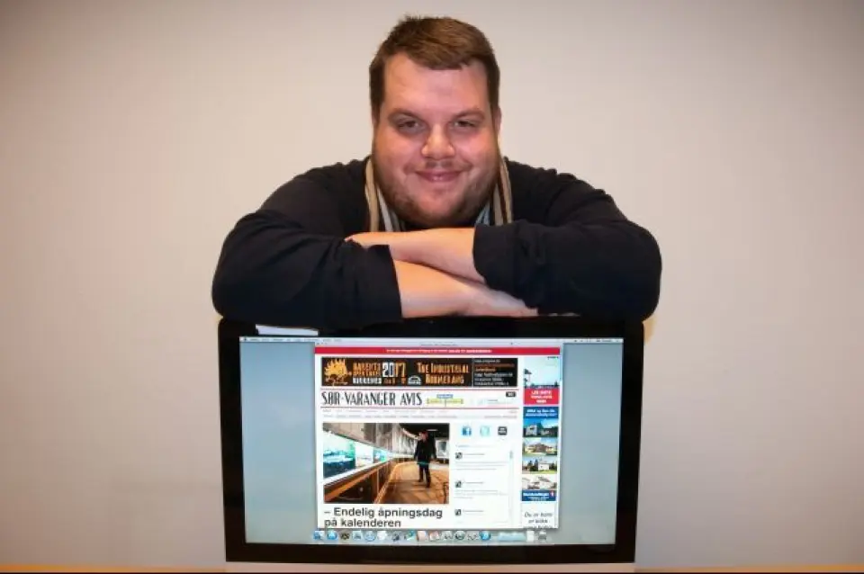 Ole-Tommy Pedersen, redaktør i Sør-Varanger Avis. Ole-Tommy Pedersen, redaktør i Sør-Varanger Avis.
