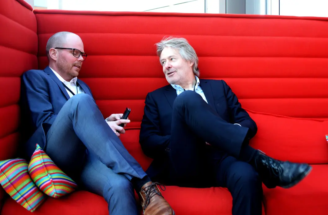 Gard Steiro (t.v.) blir ny sjefredaktør og direktør i VG. Torry Pedersen går til ny jobb i Schibsted, og blir styreleder i blant annet VG. Gard Steiro (t.v.) blir ny sjefredaktør og direktør i VG. Torry Pedersen går til ny jobb i Schibsted, og blir styreleder i blant annet VG.