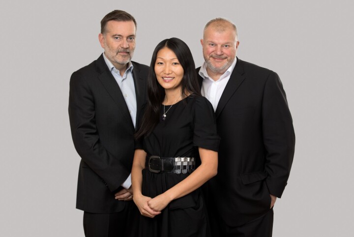 Blir kolleger: Partner og daglig leder Jan-Erik Larsen, snart seniorrådgiver Anne Cecilie Lund-Andersen - og partner Bjarne Håkon Hanssen.