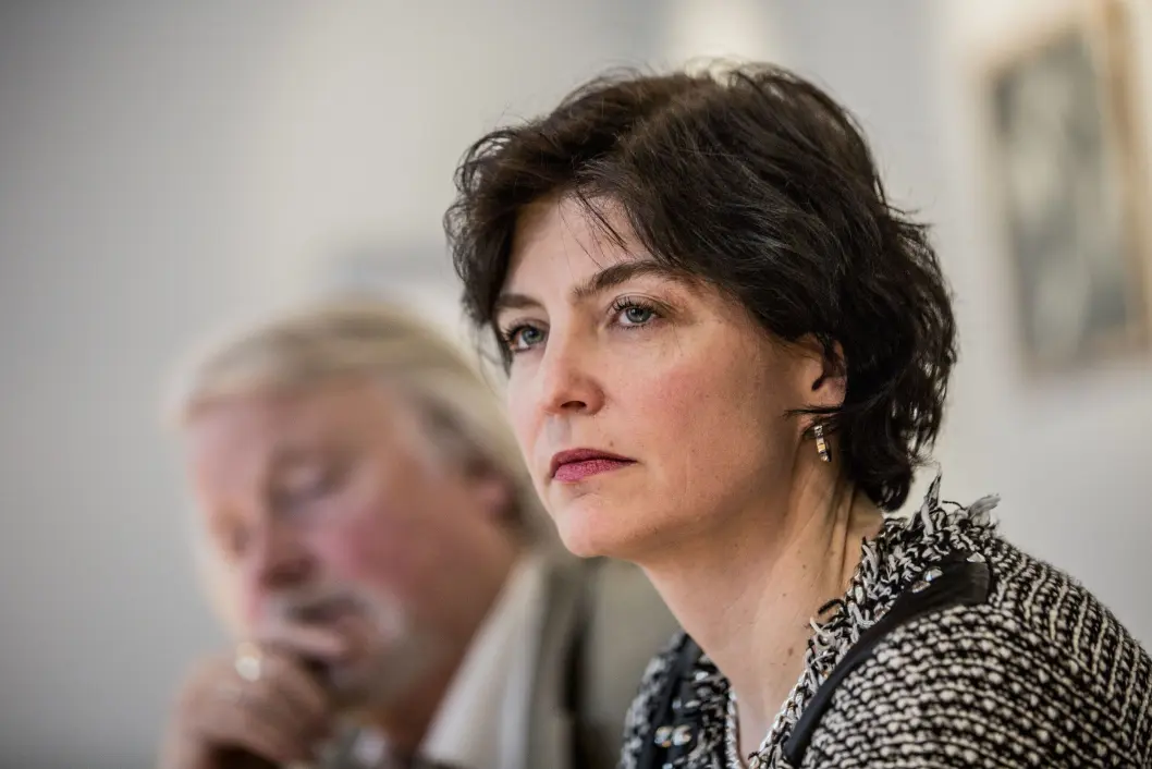 Den gang da i 2013: Kjersti Løken Stavrum tok over som generalsekretær i Norsk Presseforbund. Her sammen med Per Edgar Kokkvold. Den gang da i 2013: Kjersti Løken Stavrum tok over som generalsekretær i Norsk Presseforbund. Her sammen med Per Edgar Kokkvold.