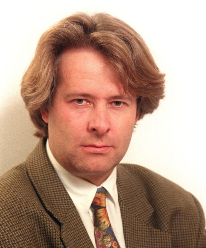 En ung Torry Pedersen, november 1994, fersk nyhetsredaktør i VG.