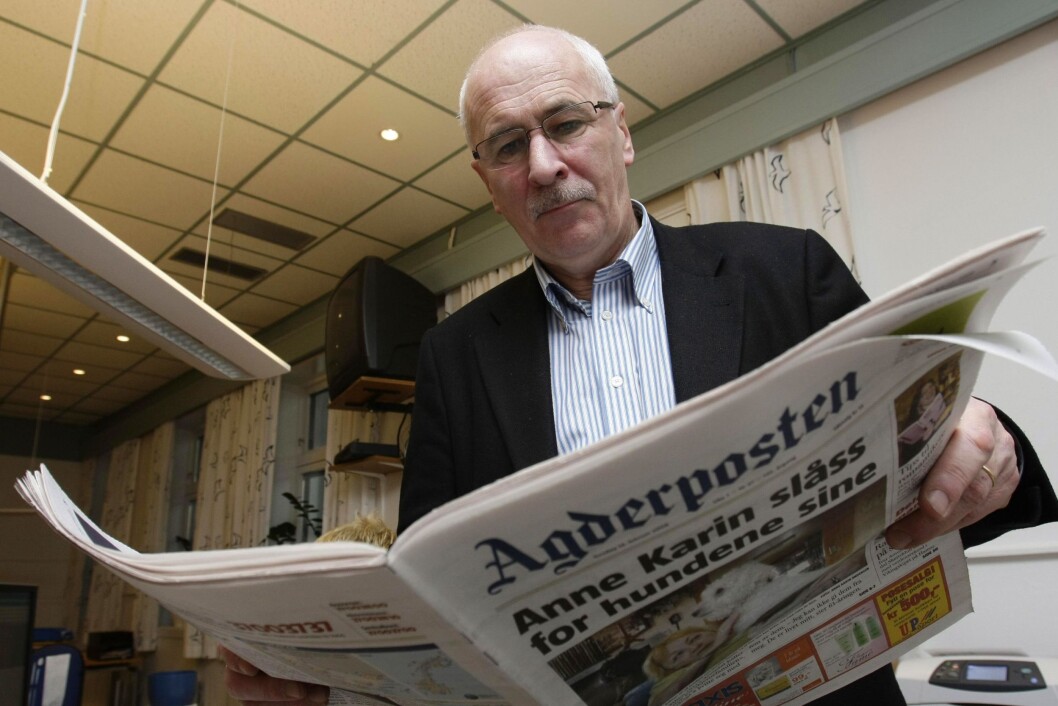 Stein Gauslaa, ansvarlig redaktør i Agderposten fra 1996 til 2009. Stein Gauslaa, ansvarlig redaktør i Agderposten fra 1996 til 2009.