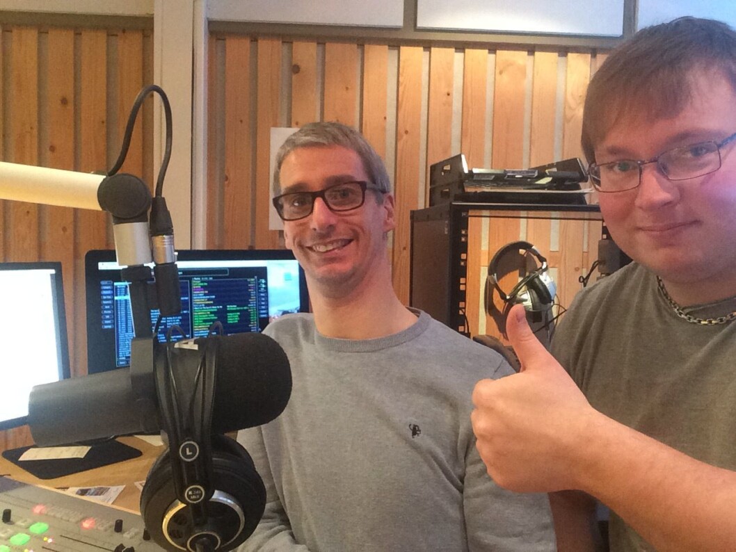 Thomas Krakvik musikksjef og Stian Elverum i Selbu-redaksjonen. Thomas Krakvik musikksjef og Stian Elverum i Selbu-redaksjonen.
