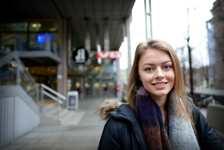Kommersiell leder Synne Haga (22) i Mediehuset Porten.