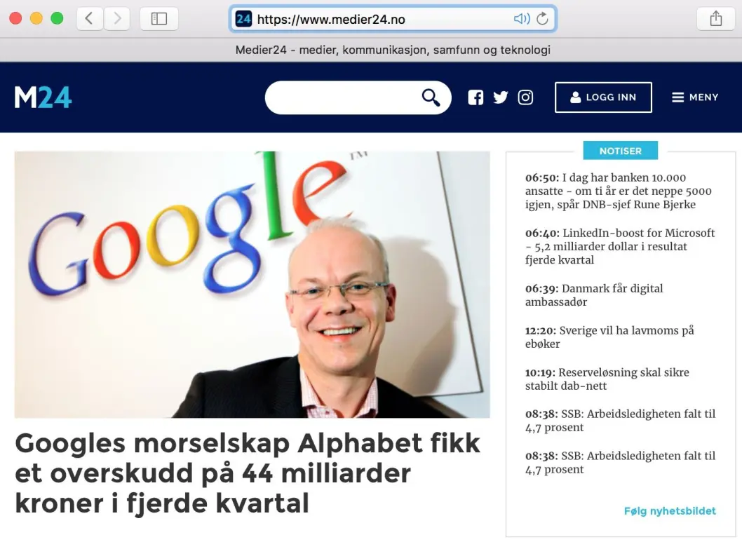 Medier24.no - nå på https. Medier24.no - nå på https.