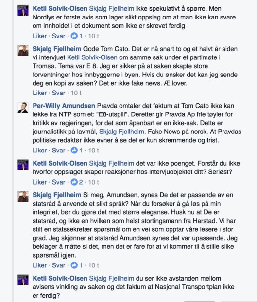 Samferdselsminister Ketil Solvik-Olsen deltok også i debatten. Samferdselsminister Ketil Solvik-Olsen deltok også i debatten.