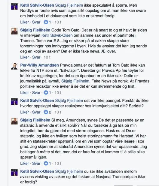 Samferdselsminister Ketil Solvik-Olsen deltok også i debatten. Samferdselsminister Ketil Solvik-Olsen deltok også i debatten.