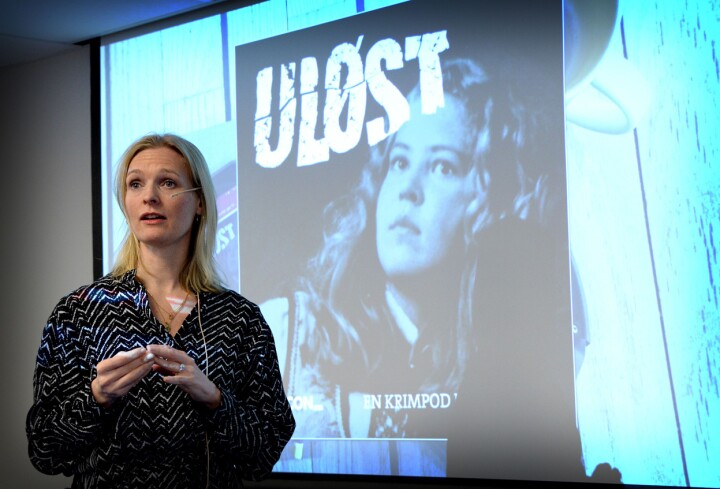 Podkast-sjef Kristine Hellesland i VG.