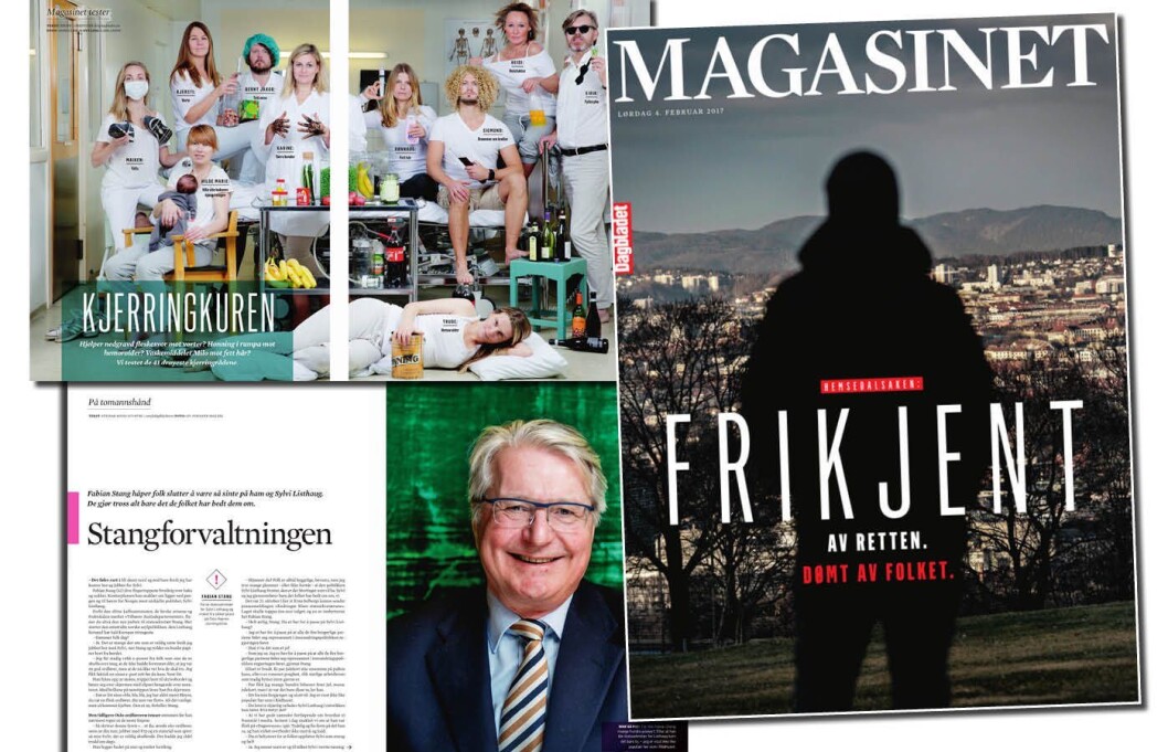 Noen av sidene fra Dagbladets relansering av «Magasinet» denne helga. Noen av sidene fra Dagbladets relansering av «Magasinet» denne helga.