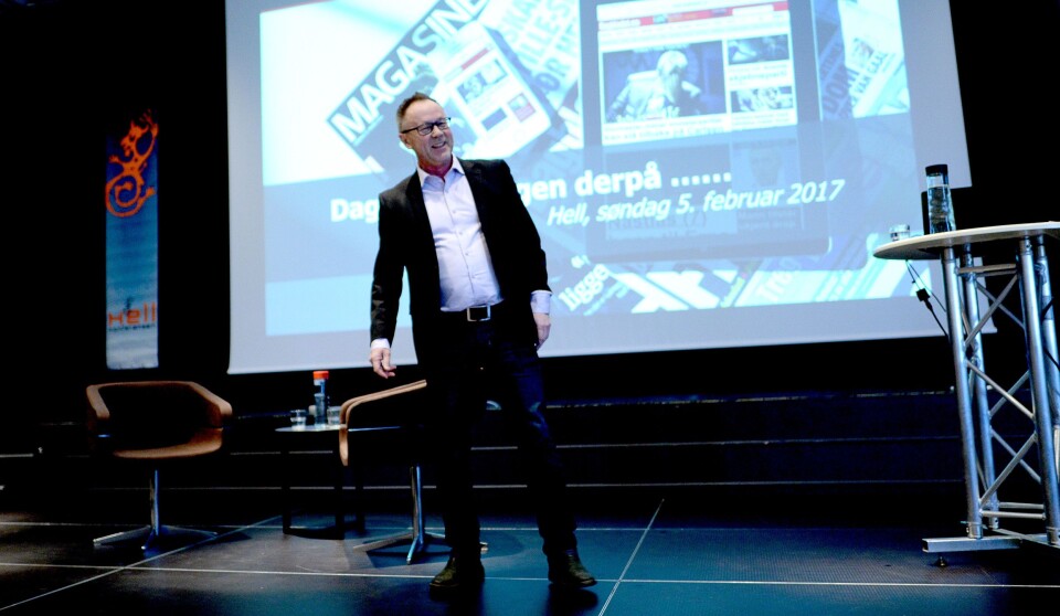 Dagblad-sjefen snakket på Hellkonferansen i helga om hvordan avisa stadig lykkes med undersøkende og kritisk journalistikk. Dagblad-sjefen snakket på Hellkonferansen i helga om hvordan avisa stadig lykkes med undersøkende og kritisk journalistikk.