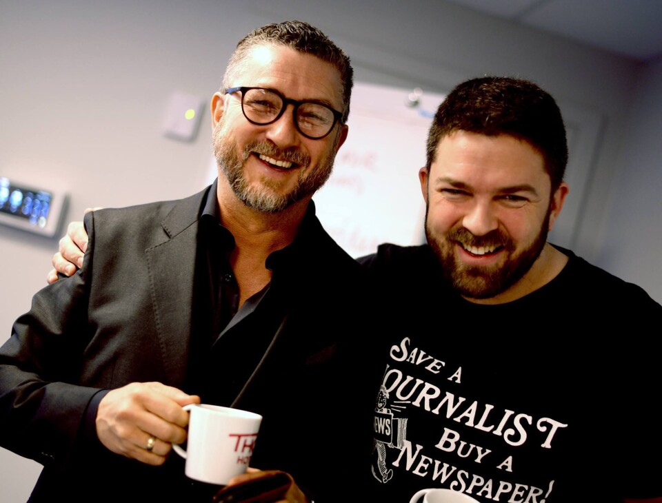 Podkasterne på MediaPuls: Hans-Petter Nygård Hansen og Marius Karlsen. Podkasterne på MediaPuls: Hans-Petter Nygård Hansen og Marius Karlsen.