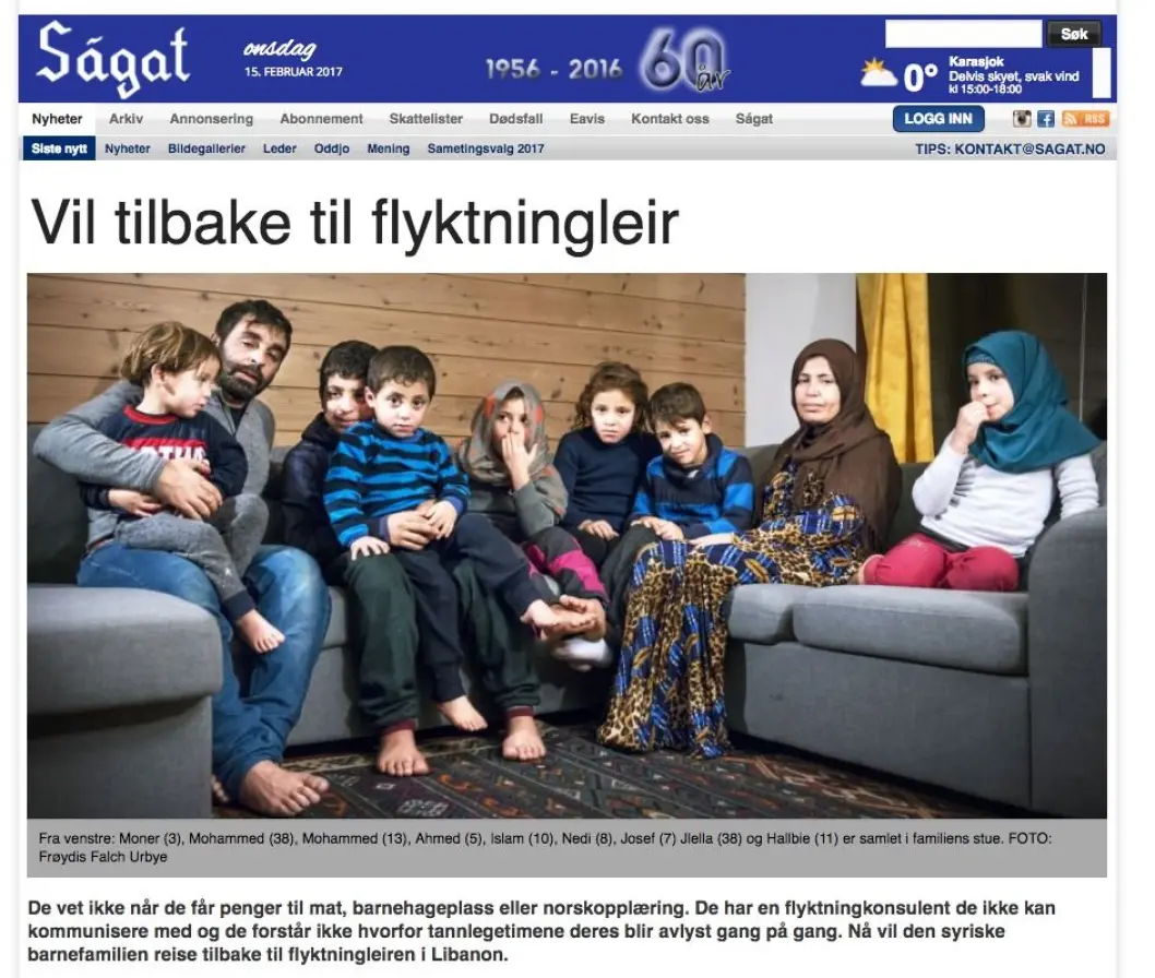 Ságats sak fra november. Ságats sak fra november.