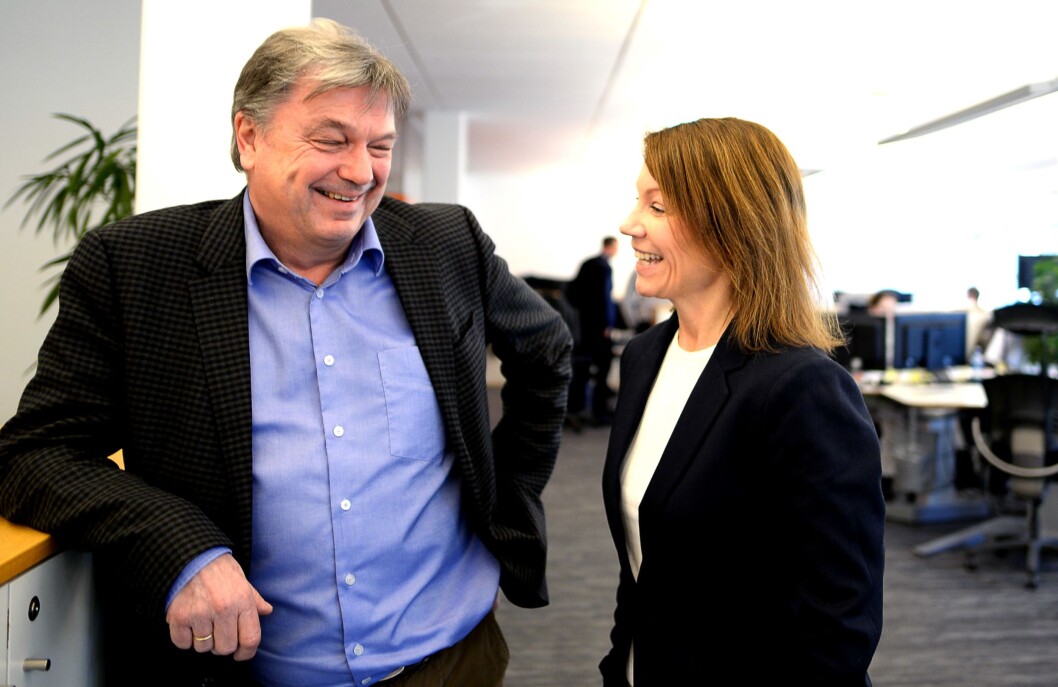 Administrerende direktør Terje Tandberg og ansvarlig redaktør Kjersti Sortland. Administrerende direktør Terje Tandberg og ansvarlig redaktør Kjersti Sortland.